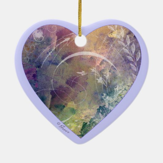 White Poodle in Basket Ornament (Achterkant)