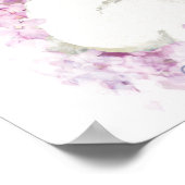 White Poodle in Lilacs Poster Print (Hoek)