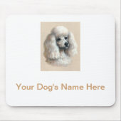 White Poodle Muismat (Voorkant)