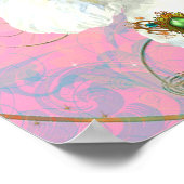 White Poodle Princess Hummingbird Poster Print (Hoek)