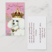 White Poodle Princess Visitekaartje (Voorkant / Achterkant)