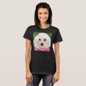 White Poodle T-shirt (Voorkant volledig)