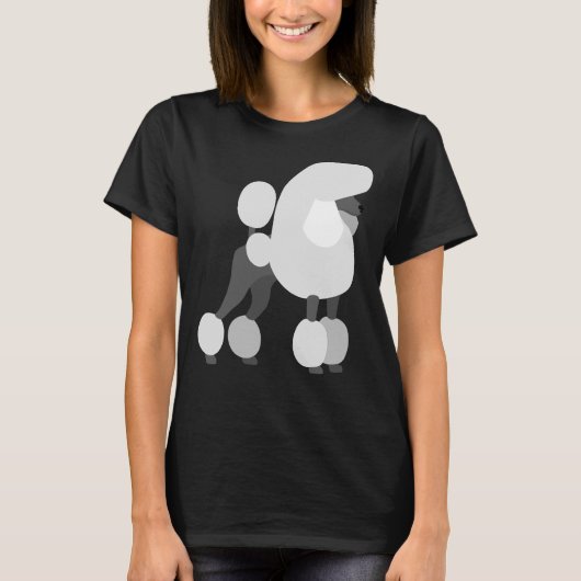 White Poodle T-shirt (Voorkant)