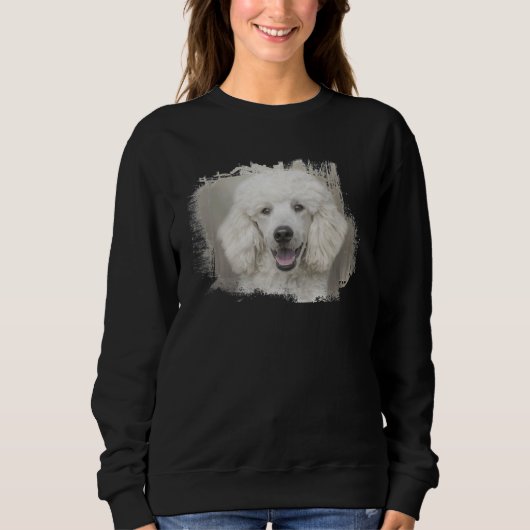 White Poodle Trui (Voorkant)