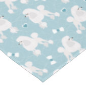 White Poodles and Bows Pattern Tafelkleed (Gekanteld)