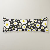 White Poppies Body Pillow Lichaamskussen (Voorkant)