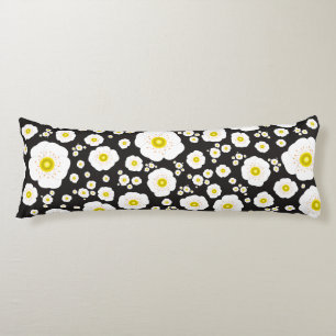 White Poppies Body Pillow Lichaamskussen