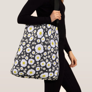 White Poppies Crossbody Bag (2 maten) Tas