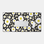 White Poppies Desk Mat (Keyboard & Muis)