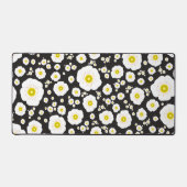 White Poppies Desk Mat (Voorkant)