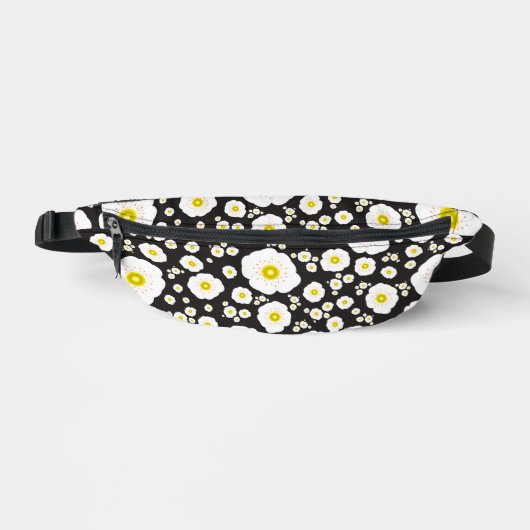 White Poppies Fanny Pack Heuptasje (Voorkant)