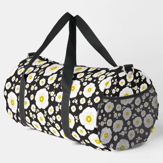 White Poppies Large Duffel Bag Plunjezak (Rechterhoek)