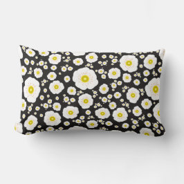 White Poppies Lumbar Pillow Kussen