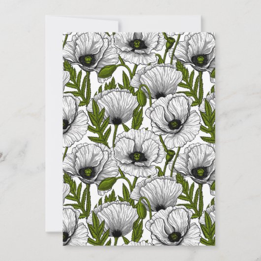 White poppies on white (Voorkant)