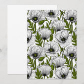 White poppies on white (Voorkant / Achterkant)