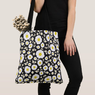 White Poppies Schouder Tas (2 maten)