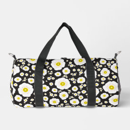 White Poppies Small Duffel Bag Plunjezak