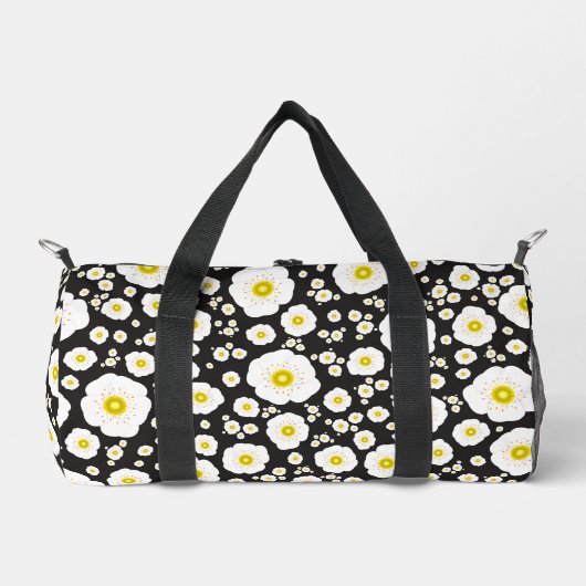 White Poppies Small Duffel Bag Plunjezak (Voorkant)