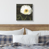 White Poppy Blossom Canvas Afdruk (Insitu (Slaapkamer))