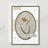  White Poppy Details op de achterkant Verjaardag Kaart (Voorkant)