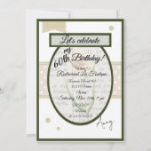  White Poppy Details op de achterkant Verjaardag Kaart (Achterkant)