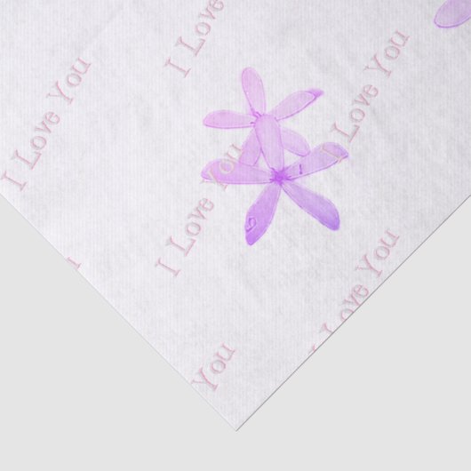 "White Posie Pattern" Tissuepapier  (Detail)