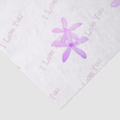 "White Posie Pattern" Weefselpapier Tissuepapier (Detail)