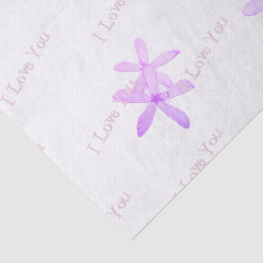 "White Posie Pattern" Weefselpapier Tissuepapier (Detail)