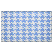 White & Poweder Blue Houndstooth Seamless Pattern Stof (Fat Quarter)