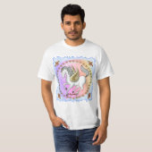 White Prancing Pegasus Unicorn T-shirt (Voorkant volledig)