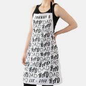 White Premium RAD DAD vaderdag Funky Fun Schort (Insitu)