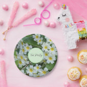 White Primroses Floral Tea Party Papieren Bordje (Feest)