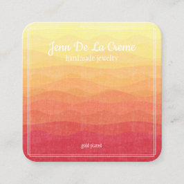 White Print Desert Sky Jewelry Display Contactkaartje