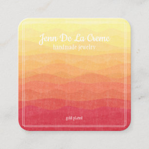 White Print Desert Sky Jewelry Display Contactkaartje