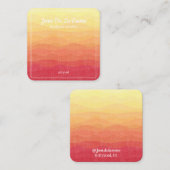 White Print Desert Sky Jewelry Display Contactkaartje (Voorkant / Achterkant)