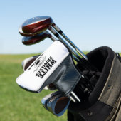 WHITE PRIVILEGE TEARS GOLF PUTTER HOESJE GOLFHEADCOVER (Insitu)