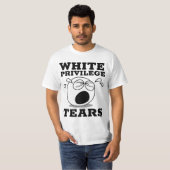 WHITE PRIVILEGE TEARS T-SHIRS T-SHIRT (Voorkant volledig)