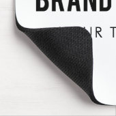 White Professional Company Business Logo en tekst Muismat (Hoek)