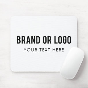 White Professional Company Business Logo en tekst Muismat