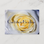 White Profile Card Visitekaartje (Achterkant)