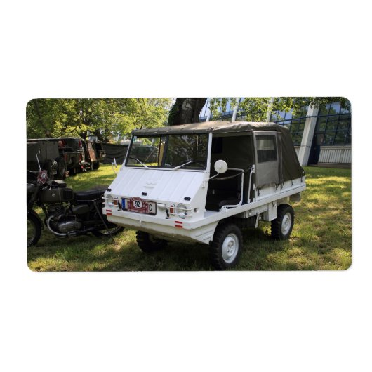 White Puch Haflinger Etiket (Voorkant)