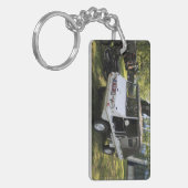 White Puch Haflinger Sleutelhanger (Voorkant Links)