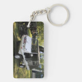 White Puch Haflinger Sleutelhanger (achterkant)