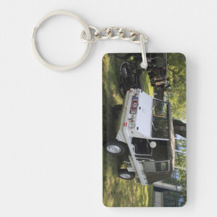 White Puch Haflinger Sleutelhanger