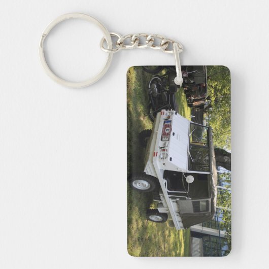 White Puch Haflinger Sleutelhanger (Voorkant)