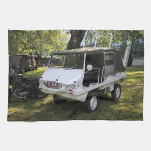 White Puch Haflinger Theedoek