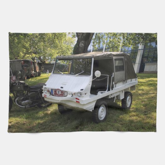 White Puch Haflinger Theedoek (Horizontaal)