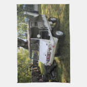 White Puch Haflinger Theedoek (Verticaal)