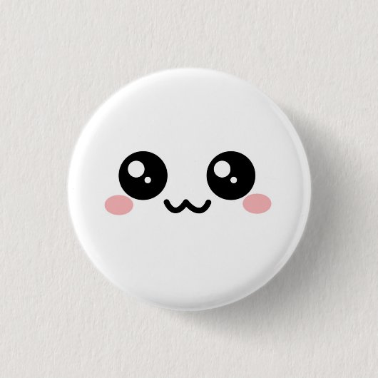 White Puff Face Button 2 (Voorkant)