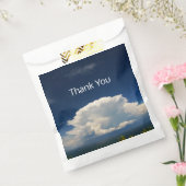 White Puffy Cloud Bedankzakje (Gezegeld)